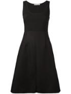 Acne Studios Sleeveless Flared Dress, Women's, Size: 34, Black, Polyester/spandex/elastane