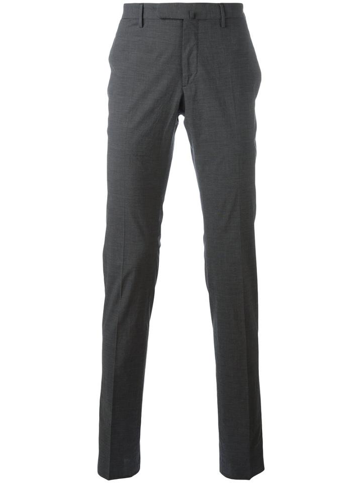 Incotex Slim-fit Chinos, Men's, Size: 50, Grey, Cotton/spandex/elastane
