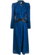 Stella Mccartney Horse Jacquard Midi Dress - Blue