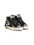 Golden Goose Deluxe Brand Kids Graffiti Print Hi-top Sneakers, Girl's, Size: 26, Black