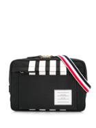 Thom Browne Contrast Stripe Belt Bag - Black