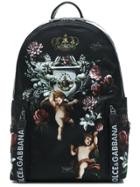 Dolce & Gabbana Angels Printed Backpack - Black