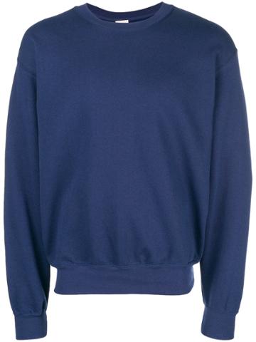 Wild Donkey Back Embroidered Logo Sweatshirt - Blue