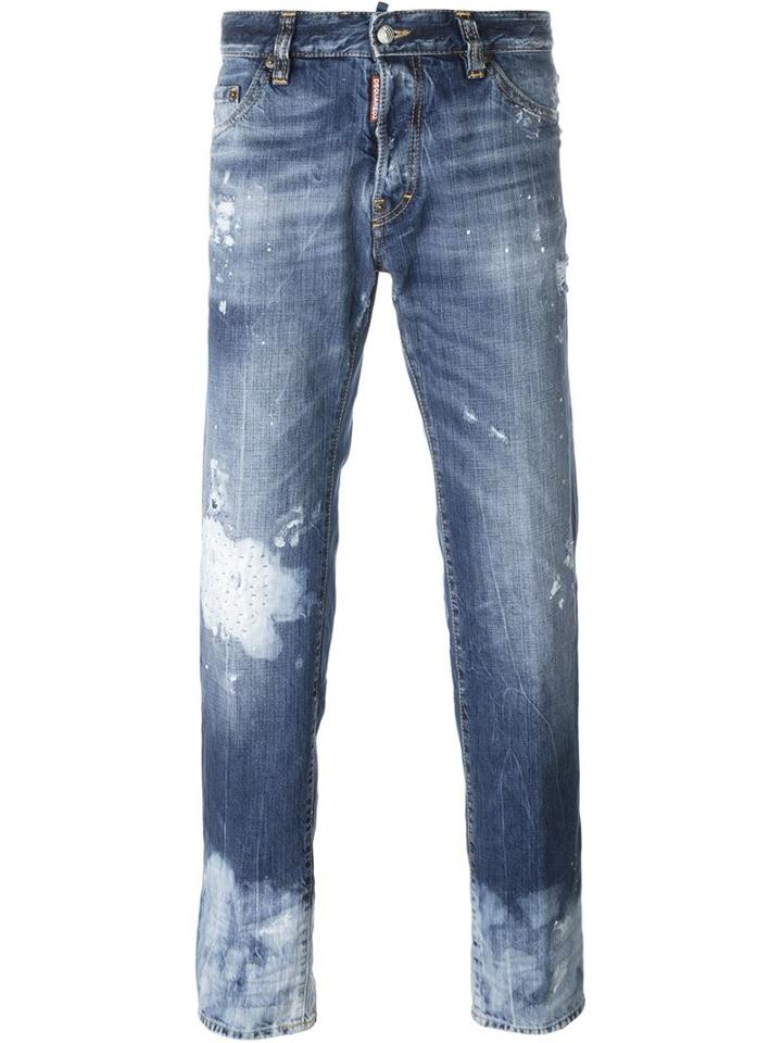 Dsquared2 Dean Jeans, Men's, Size: 46, Blue, Polyester/cotton