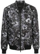 Roar Floral Rear Print Jacket - Black