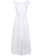 Charo Ruiz Frilled Maxi Dress - White