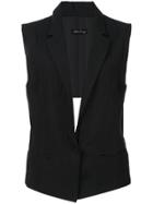 Andrea Ya'aqov Sleeveless Blazer - Black