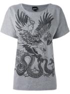 Just Cavalli 'animals' Print T-shirt, Women's, Size: Medium, Grey, Cotton