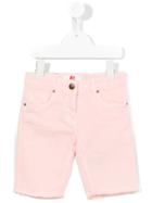 American Outfitters Kids Frayed-hem Denim Shorts, Toddler Girl's, Size: 4 Yrs, Pink/purple