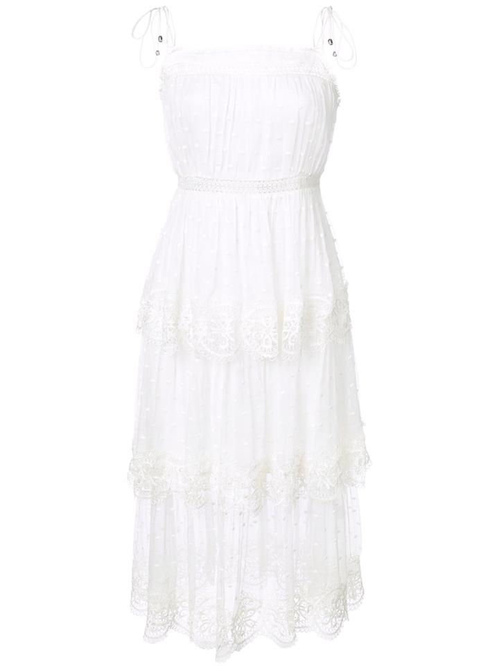 Zimmermann - Meridian Circle Dress - Women - Silk/cotton/polyester - 2, White, Silk/cotton/polyester