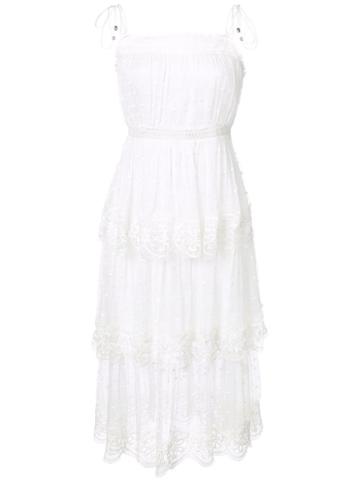Zimmermann - Meridian Circle Dress - Women - Silk/cotton/polyester - 2, White, Silk/cotton/polyester