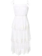 Zimmermann - Meridian Circle Dress - Women - Silk/cotton/polyester - 2, White, Silk/cotton/polyester