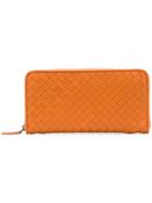 Bottega Veneta Woven Continental Wallet - Orange