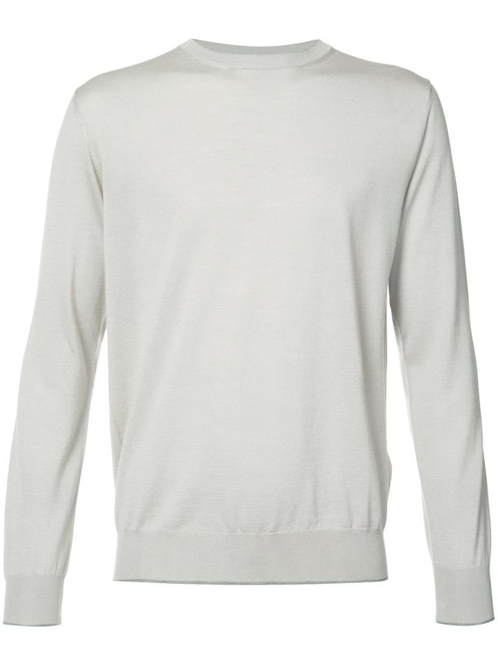 Eleventy - Round Neck Jumper - Men - Silk/merino - Xl, Nude/neutrals, Silk/merino