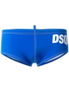 Dsquared2 - Logo Print Swimming Shorts - Men - Polyamide/spandex/elastane - 50, Blue, Polyamide/spandex/elastane