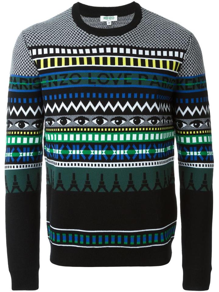 Kenzo Multi Logo Intarsia Jumper