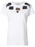 Valentino Popflowers Appliqué T-shirt - White