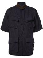 Sacai Flap Pocket Shirt, Men's, Size: 2, Blue, Cotton