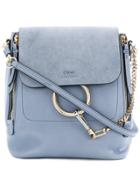 Chloé Small Faye Backpack - Blue