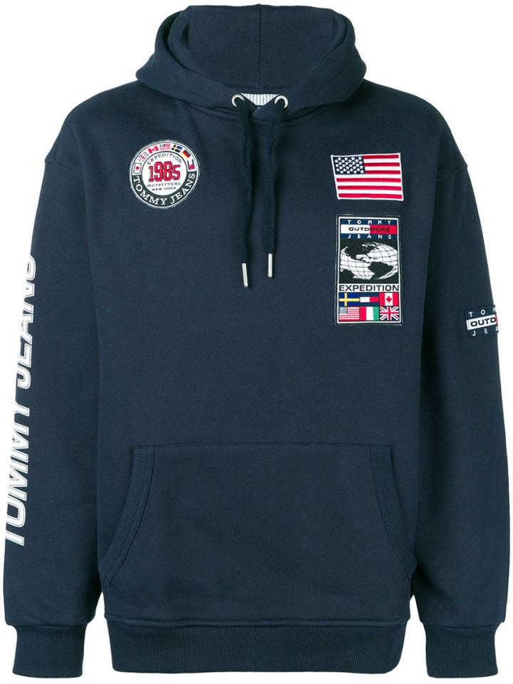 Tommy Jeans Patchwork Expedition Hoodie - Blue