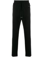 Dolce & Gabbana Logo Patch Slim Fit Sweatpants - Black