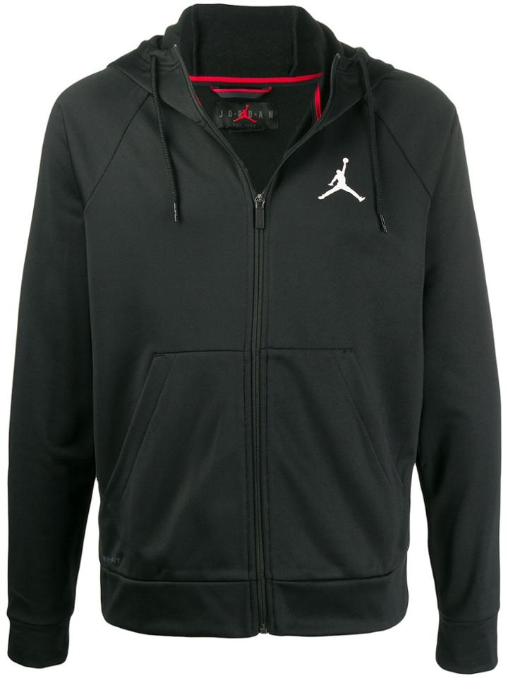 Nike Logo Zip-up Hoodie - Black