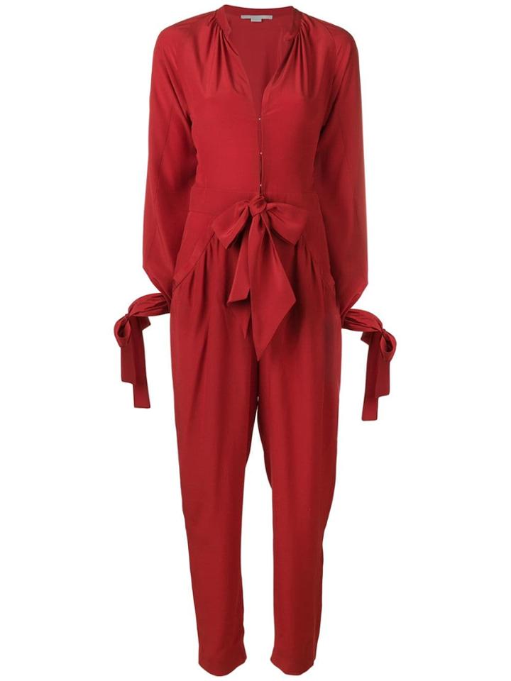 Stella Mccartney Tie Waist Jumpsuit - Red