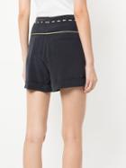 Pierre Balmain High Waisted Mini Shorts - Blue