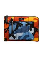 Valentino Multicoloured Camouflage Print Quilted Pouch