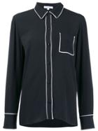 Equipment Contrasting Trim Shirt - Blue