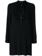 Love Moschino Ruffle Bib Dress - Black