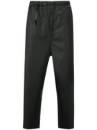 N. Hoolywood Drop-crotch Cropped Trousers - Black