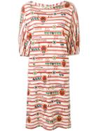 Céline Vintage 1980's Printed Shift Dress - Neutrals