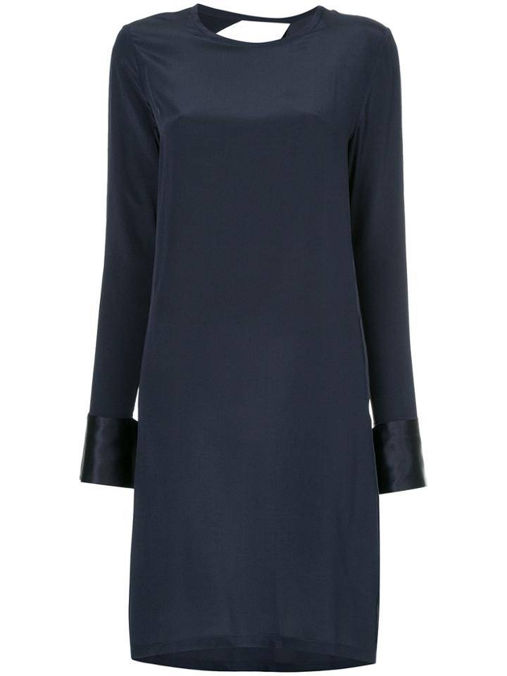 Kacey Devlin Back Cutout Shift Dress - Blue