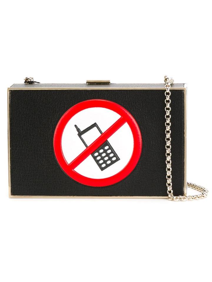 Anya Hindmarch 'no Mobile Imperial' Clutch - Black