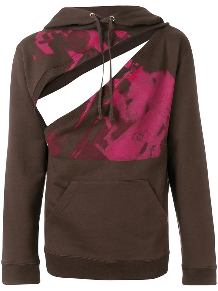 Raf Simons Printed Two Piece Hoodie - Brown