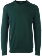 Zanone Crew Neck Jumper, Men's, Size: 50, Green, Polyamide/virgin Wool