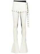 Andrea Bogosian Contrasting Flared Trousers - White