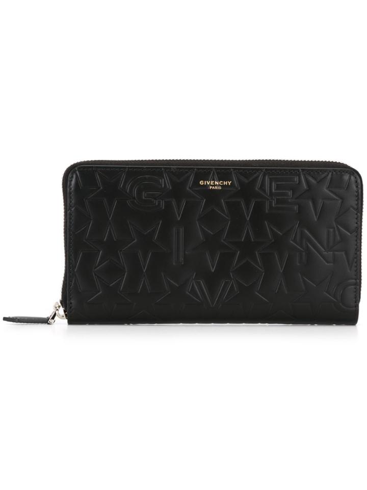 Givenchy Logo Embossed Wallet - Black