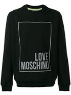 Love Moschino Contrast Logo Sweatshirt - Black