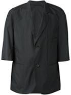 Lemaire Short Sleeve Blazer, Men's, Size: 46, Grey, Cotton