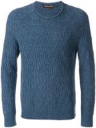 Michael Michael Kors Textured Knit Sweater - Blue