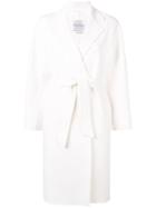 Max Mara Classic Wrap-around Coat - White