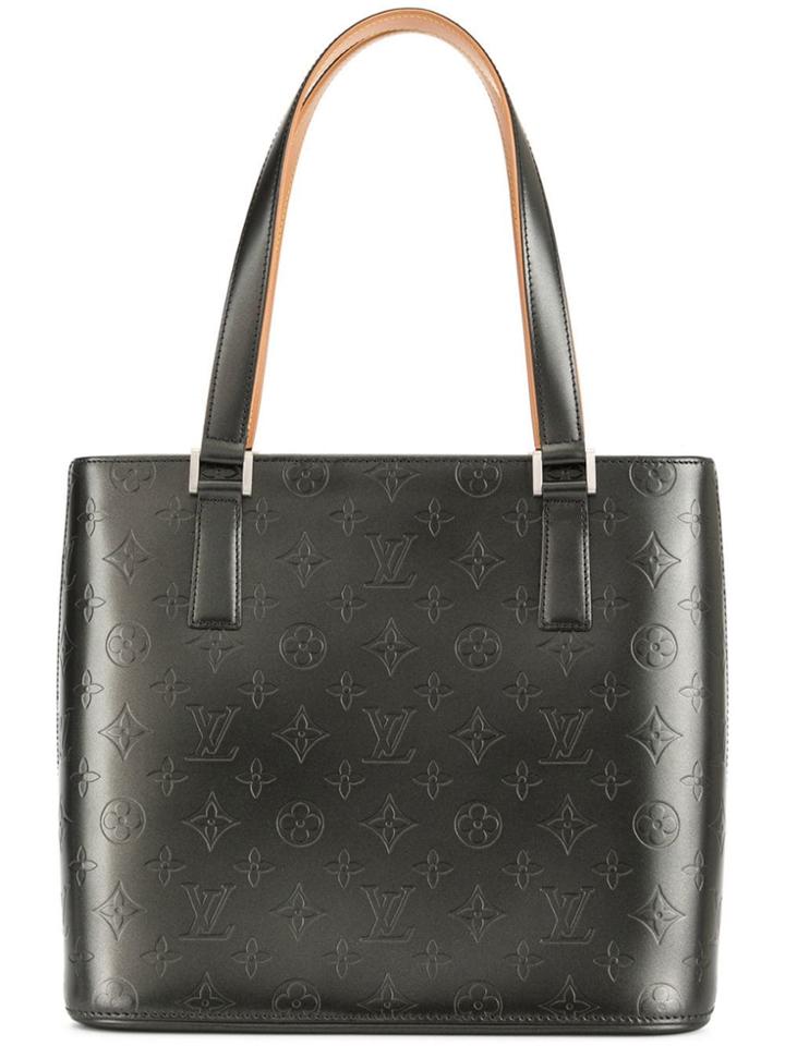 Louis Vuitton Vintage Stockton Shoulder Tote Bag - Black