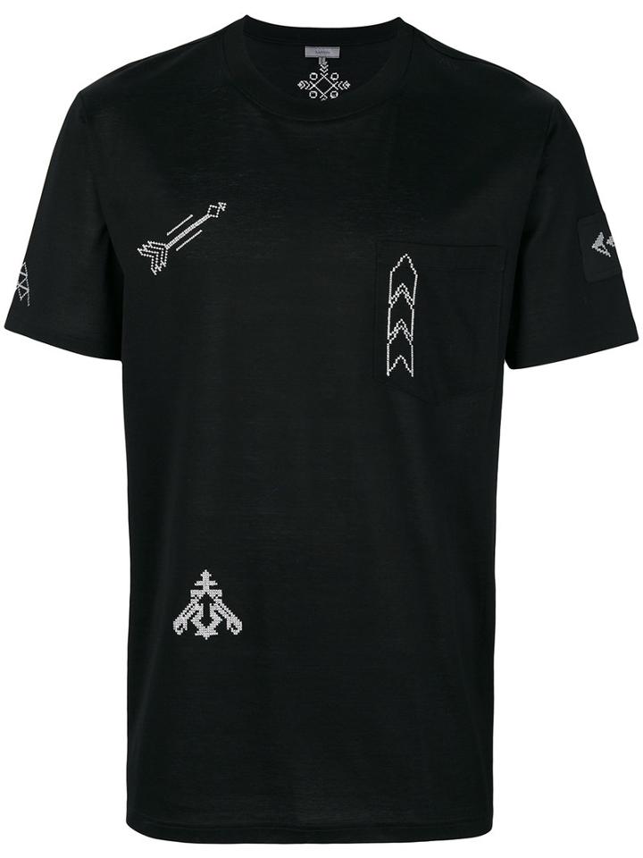 Lanvin - Arrow T-shirt - Men - Cotton/viscose - L, Black, Cotton/viscose