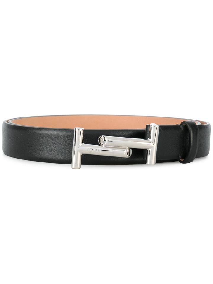 Tod's Logo Buckle Belt - Black