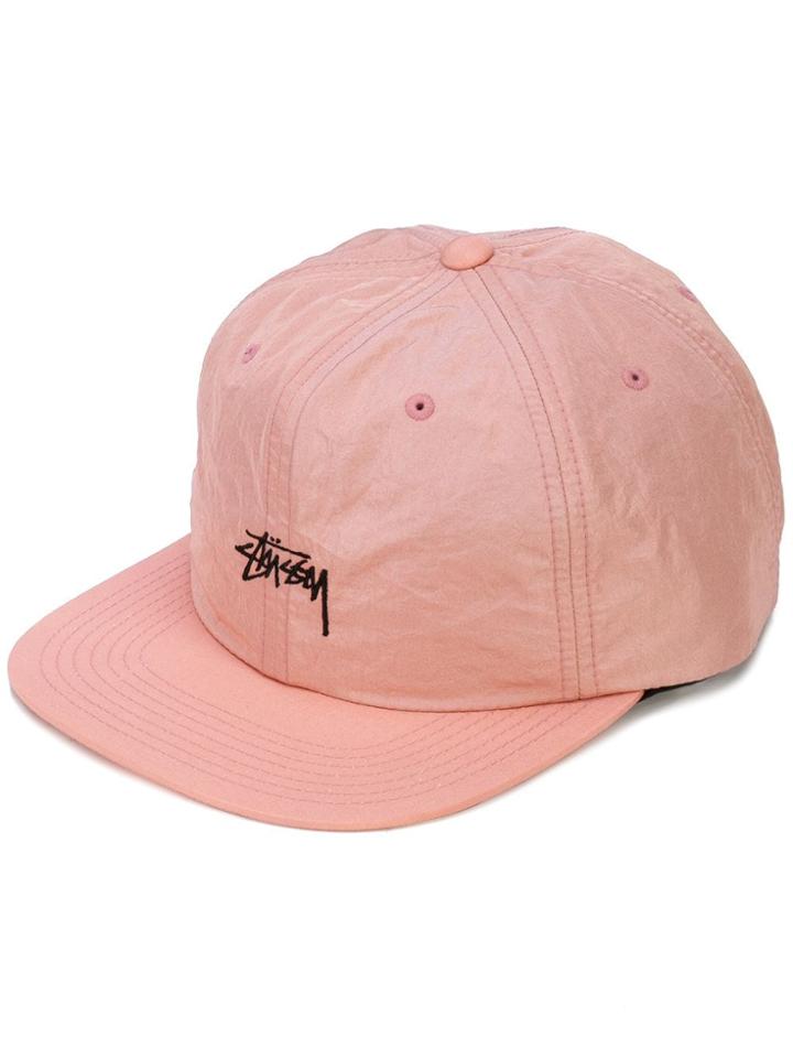 Stussy Stock Taslan Strapback Cap - Pink
