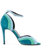 Pierre Hardy Rainbow Ankle Sandals - Blue