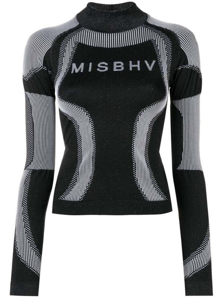 Misbhv High Neck Fitted Jumper - Black