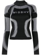 Misbhv High Neck Fitted Jumper - Black